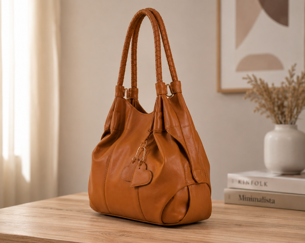 Luxury Women's PU Leather Tote Handbag – Large Office Shoulder Bag | Shopburst