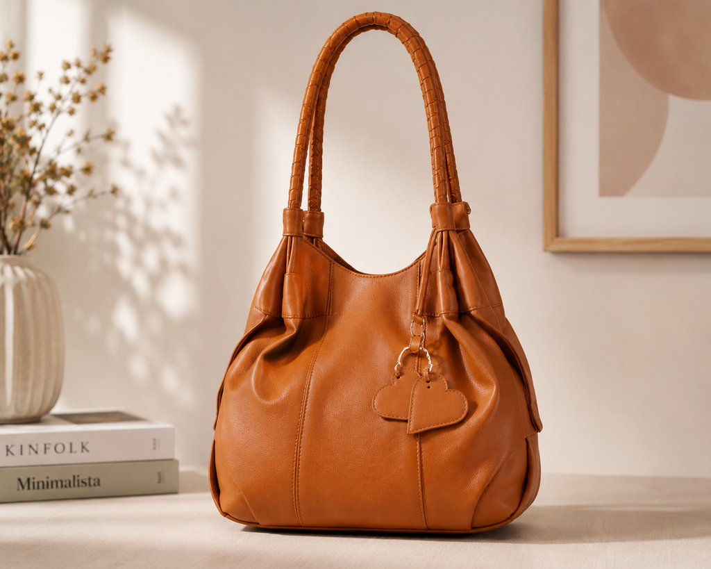 Luxury Women's PU Leather Tote Handbag – Large Office Shoulder Bag | Shopburst